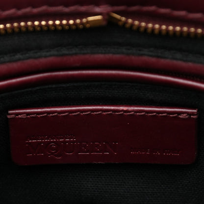 Alexander McQueen Studded Mini Padlock Zip Around Tote Bordeaux 6 of 10