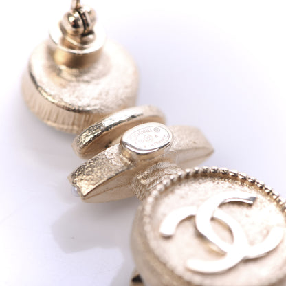 Chanel Crystal Pearl CC Anchor Brooch Gold 4 of 5