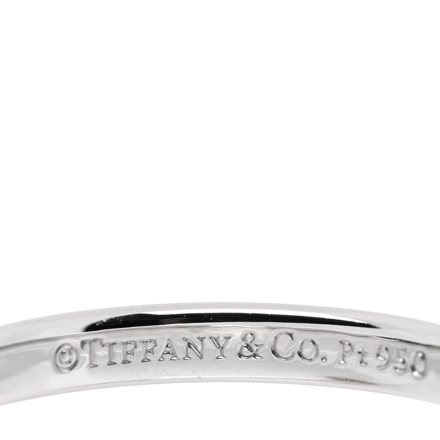 Tiffany Platinum 2mm Classic Wedding Band Ring 46 3.75 4 of 4