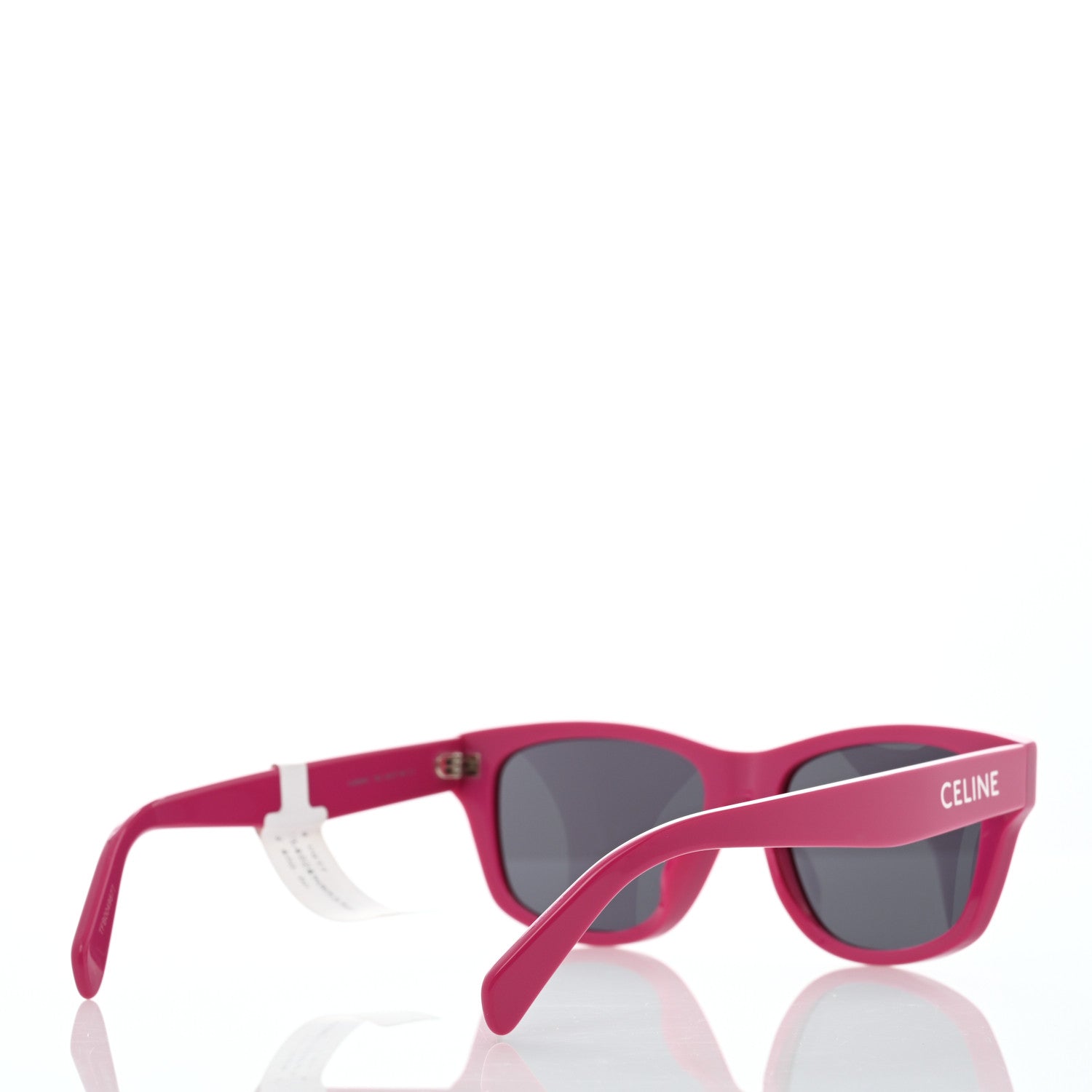 Celine Acetate Square Sunglasses CL40249U Shiny Pink Smoke 4 of 6