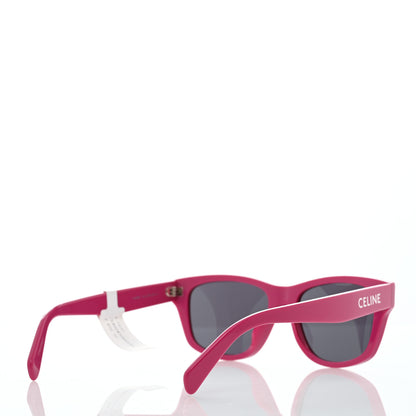 Celine Acetate Square Sunglasses CL40249U Shiny Pink Smoke 4 of 6