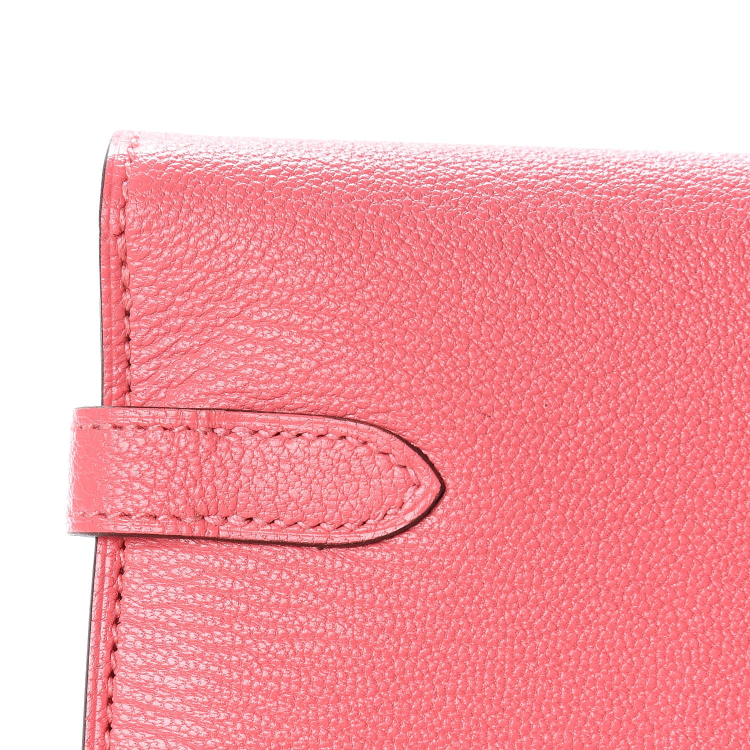 Hermes Chevre Mysore Kelly Longue Wallet Rose Lipstick 10 of 11