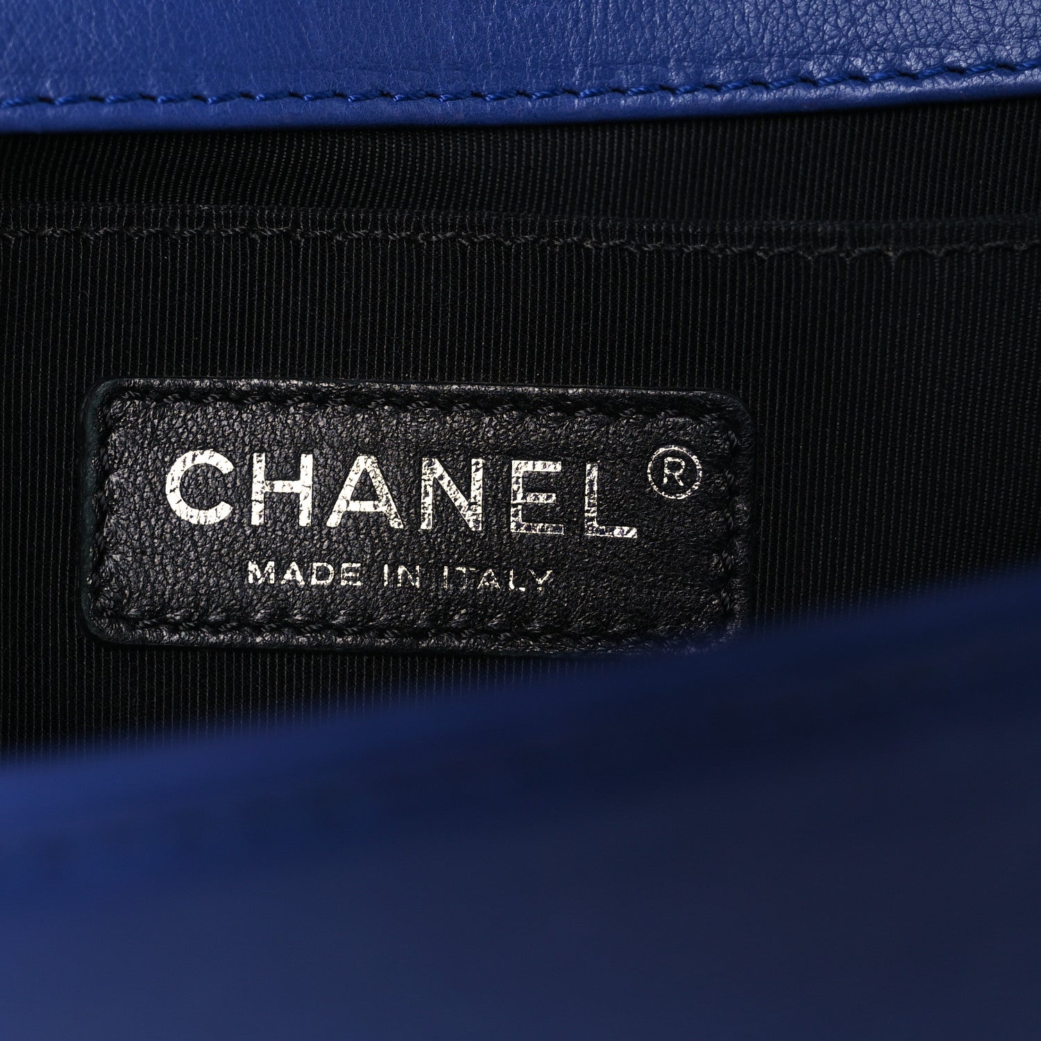 Chanel Calfskin Quilted Medium Boy Flap Blue 11 of 16