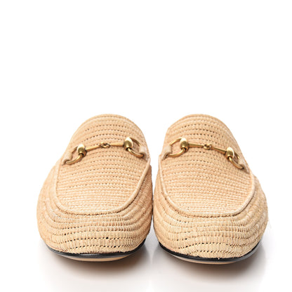 Gucci Raffia Mens Princetown Slippers 11 Naturale Sand Storm 2 of 10