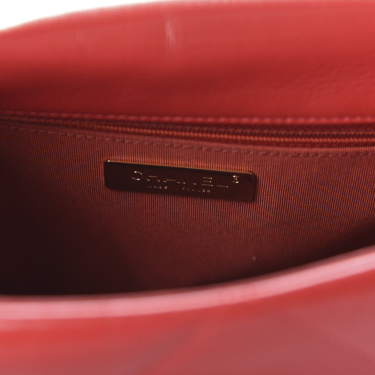 Goatskin Quilted Large 19 Flap Red