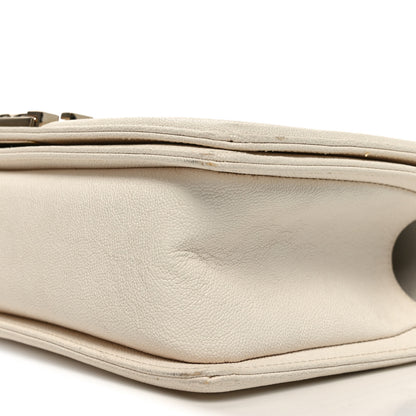 Chanel Caviar Quilted Medium Boy Flap White 10 of 10