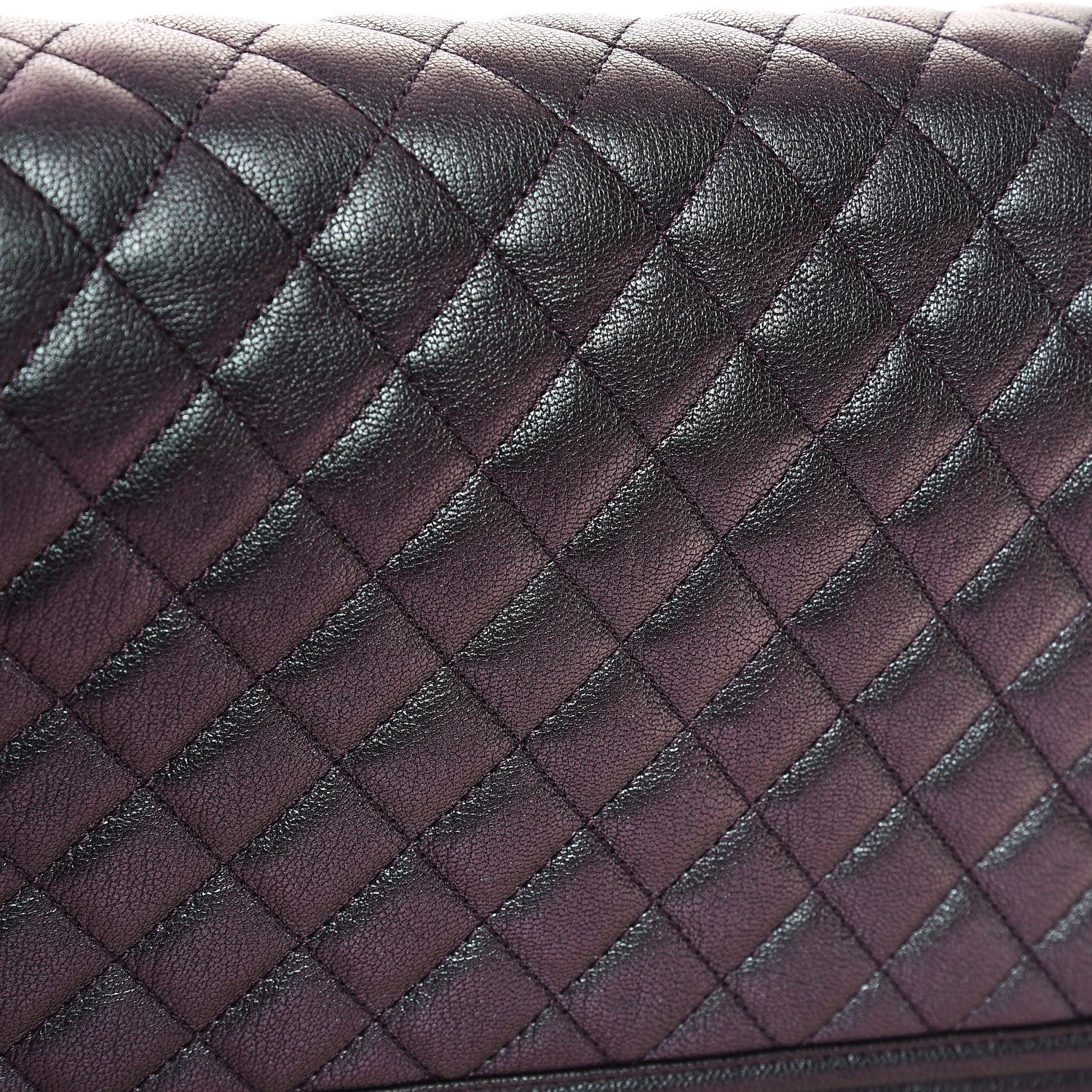 Chanel Iridescent Goatskin Quilted New Medium Boy Flap Purple 8 of 8