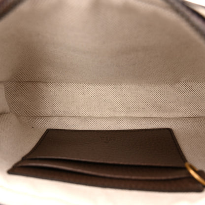 Gucci GG Supreme Monogram Textured Dollar Calfskin Web Mini Ophidia Convertible Shoulder Bag Beige Ebony New Acero 5 of 10