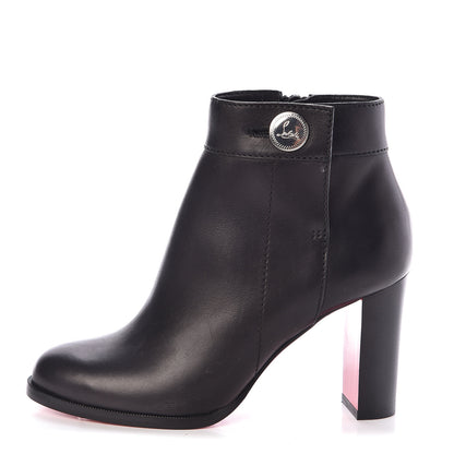 Christian Louboutin Calfskin Janis 85 Booties 36 Black 1 of 6