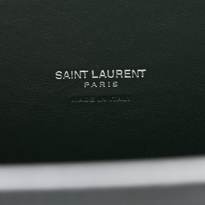Saint Laurent Patent Crocodile Embossed Small Sac de Jour Dark Green 6 of 11