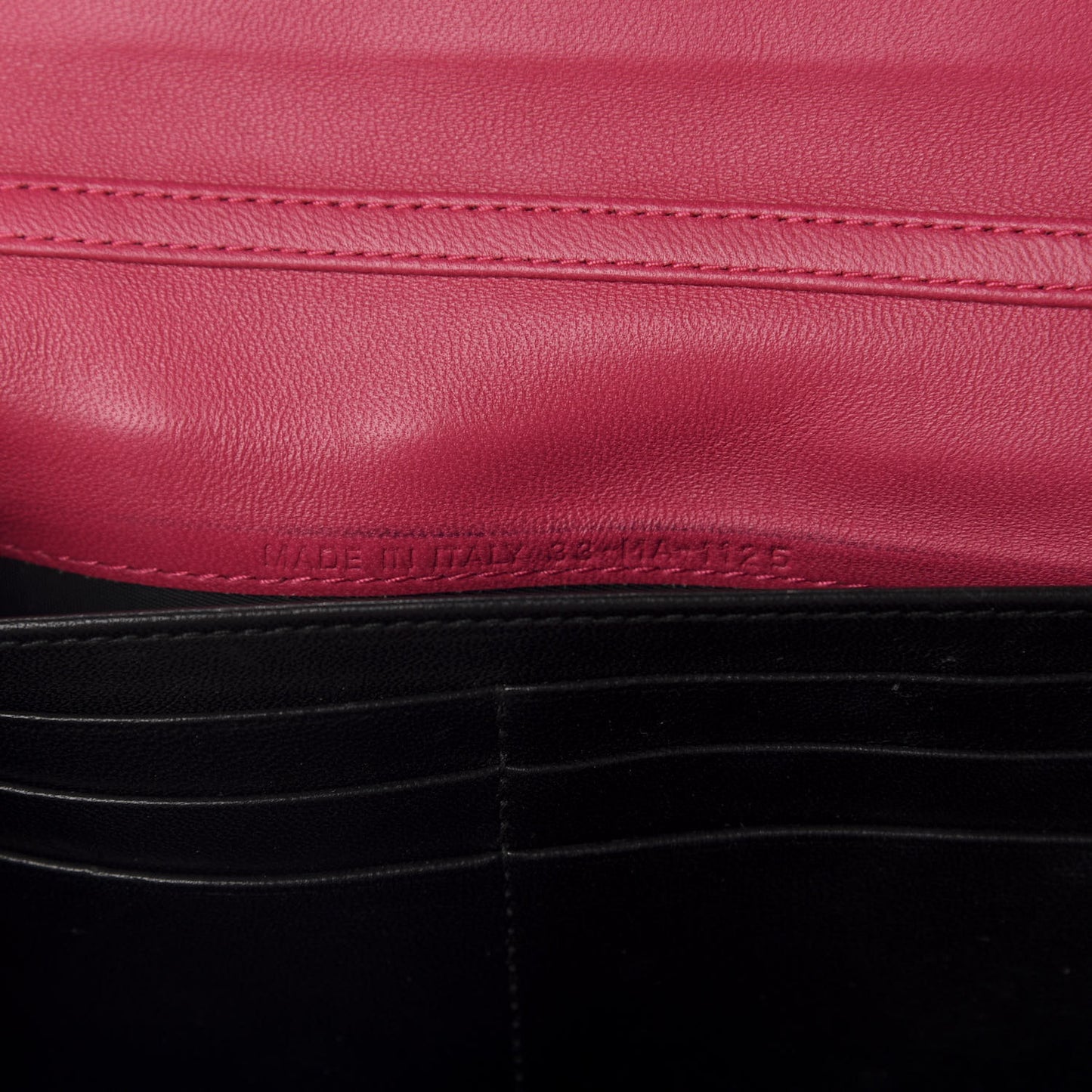 Lambskin Cannage Miss Dior Chain Wallet Fuchsia