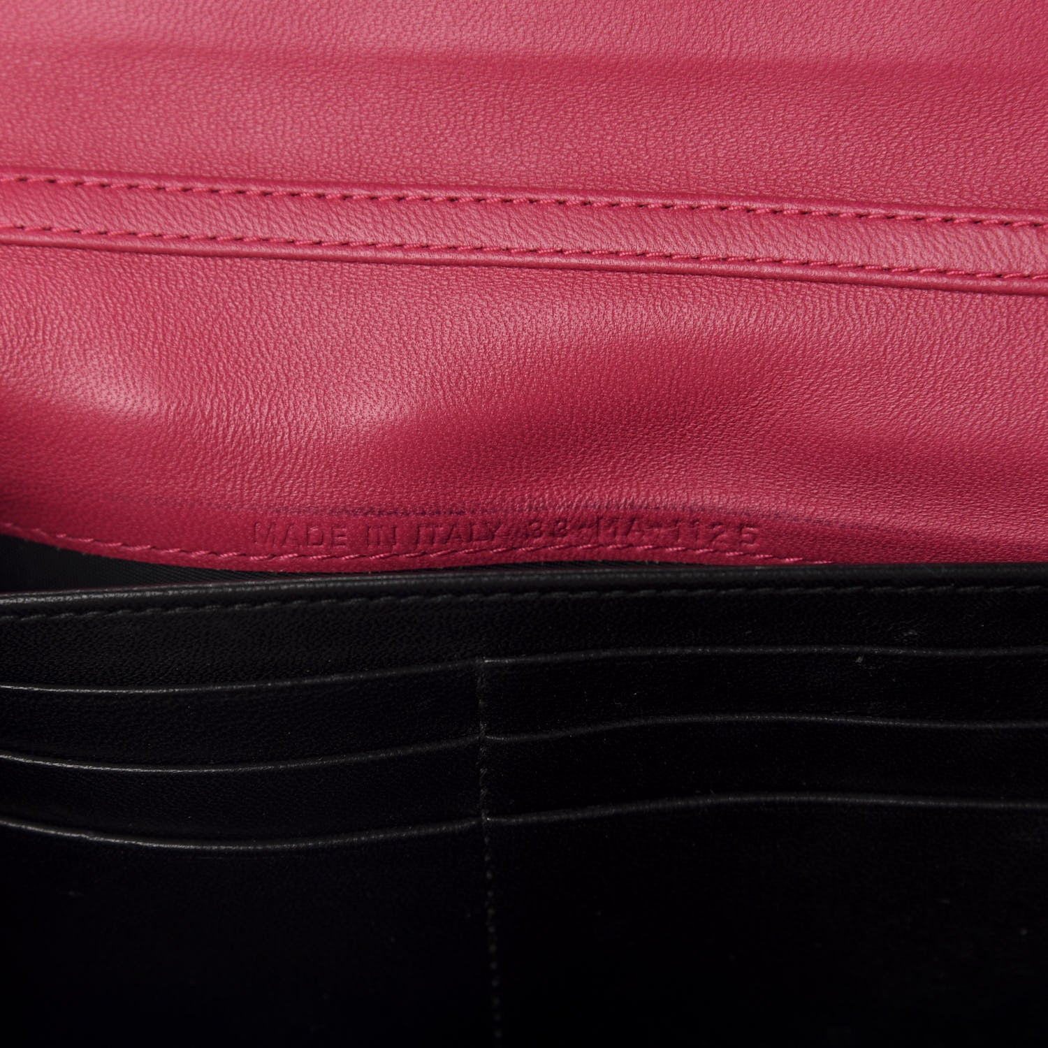 Christian Dior Lambskin Cannage Miss Dior Chain Wallet Fuchsia 9 of 10