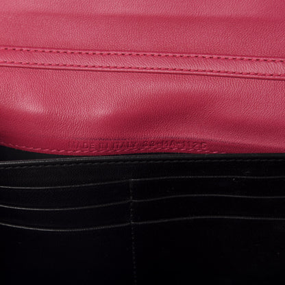 Christian Dior Lambskin Cannage Miss Dior Chain Wallet Fuchsia 9 of 10