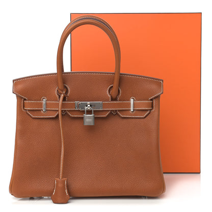 Hermes Natural Barenia Faubourg Birkin 30 Fauve 11 of 11