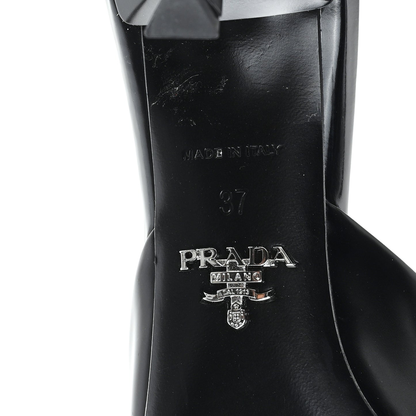 Spazzolato Logo Pointed Toe 55mm Mules 37 Black