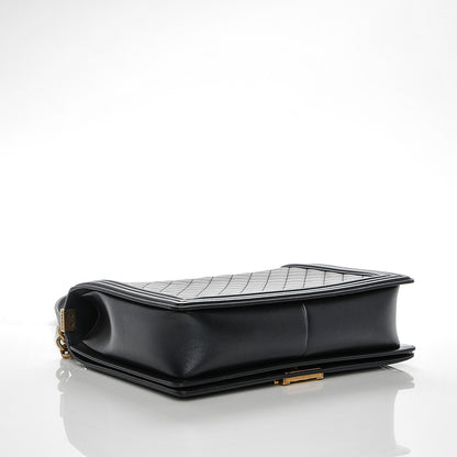 Chanel Lambskin Quilted Large Boy Flap Dark Navy 4 of 7