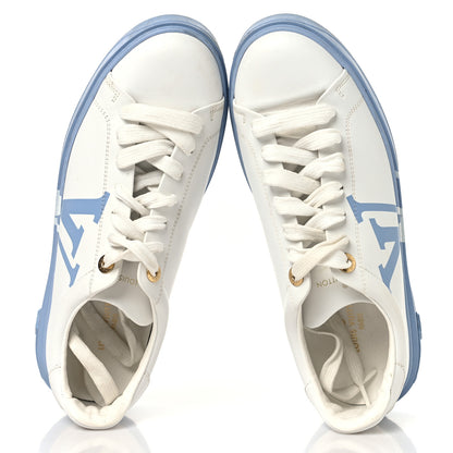 Louis Vuitton Calfskin Time Out LV Sneakers 40 Blue 2 of 10