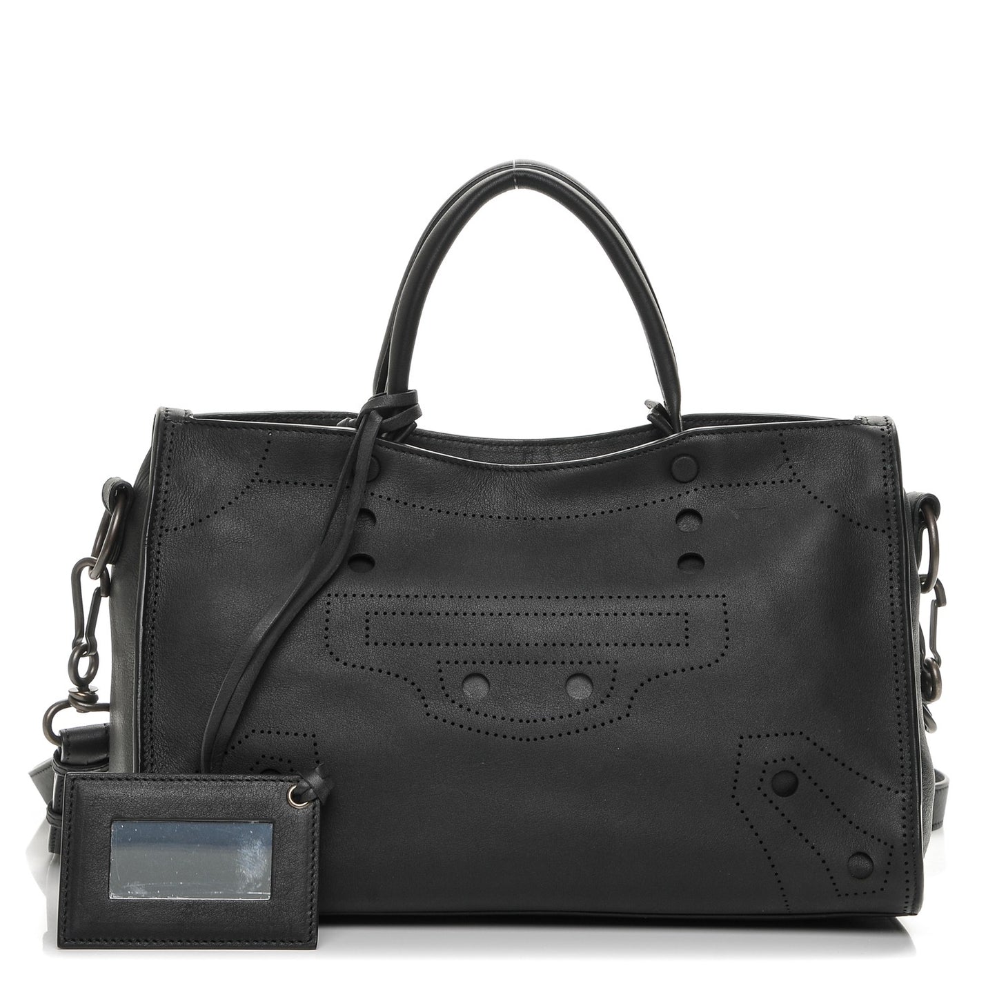 Veau Soyeux Perforated Blackout Hardware S City Black