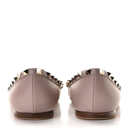 Valentino Garavani Nappa Rockstud Ballerina Flats 39.5 Poudre 6 of 22