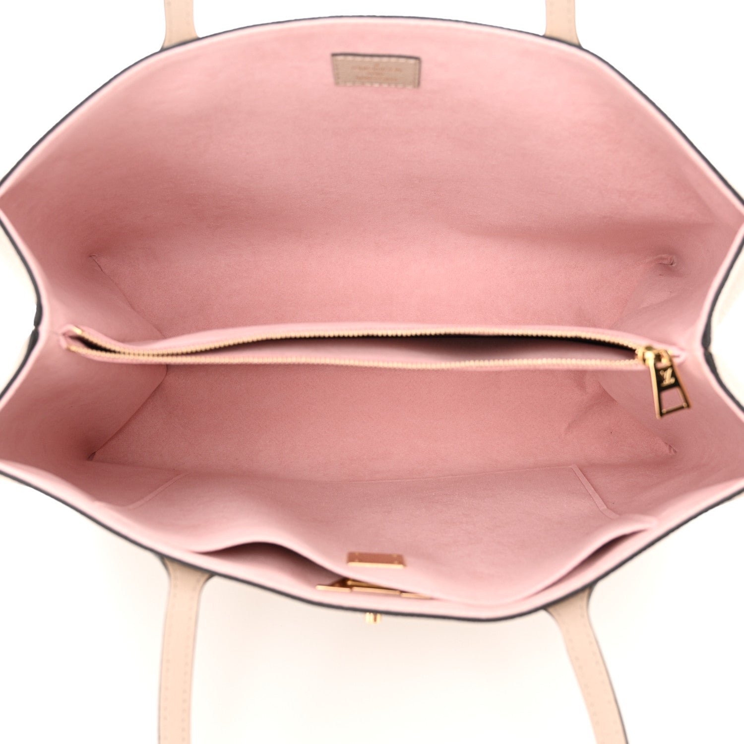 Louis Vuitton Grained Calfskin Lockme Shopper Greige 4 of 8
