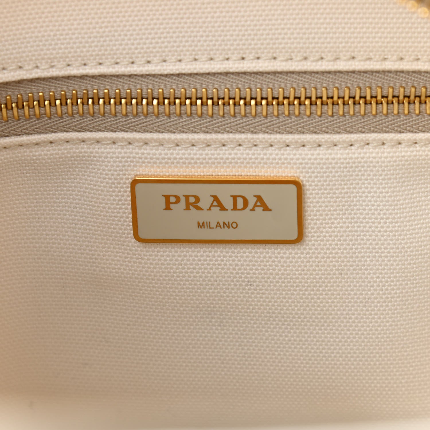 Prada Wicker Canvas Shoulder Bag White 10 of 41