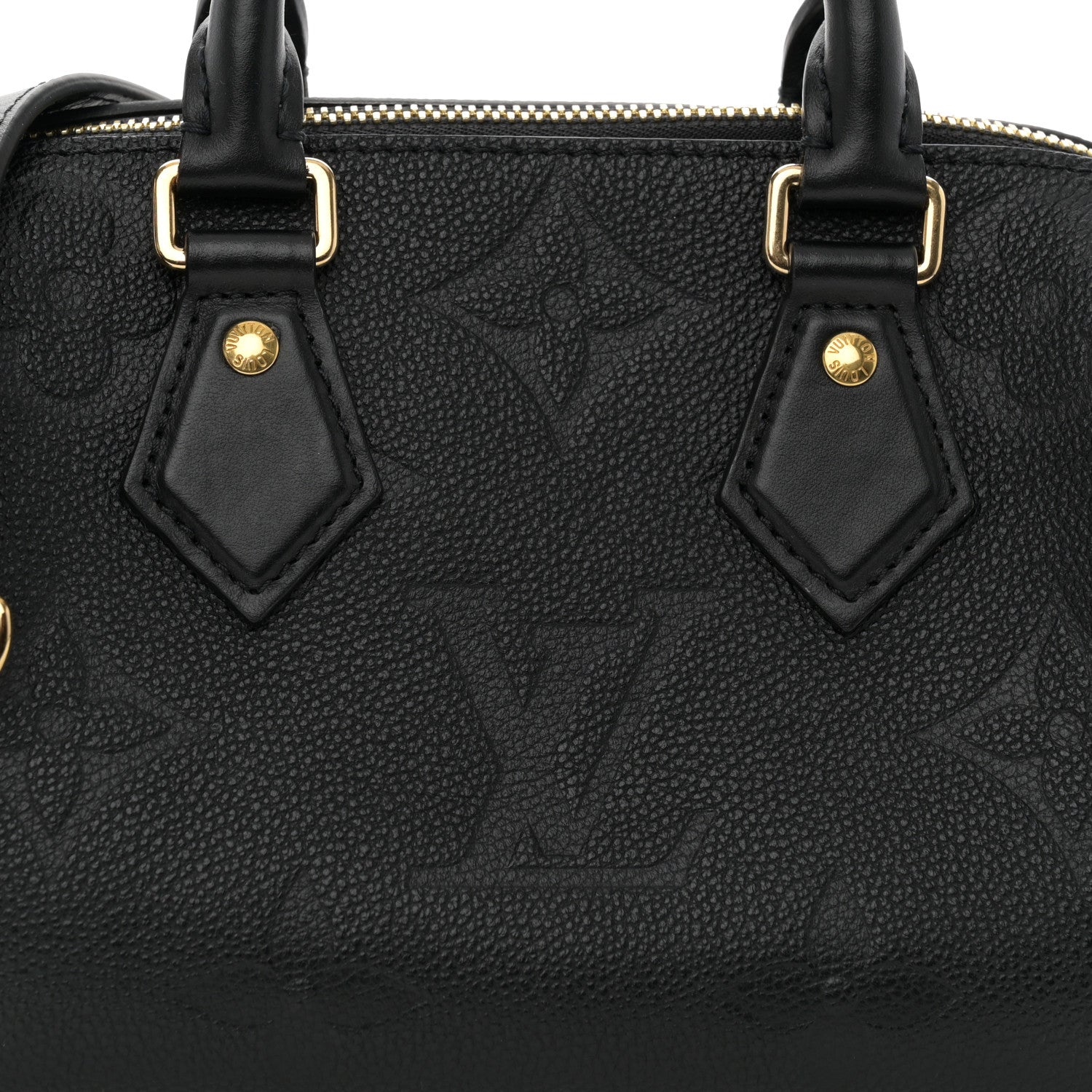 Louis Vuitton Empreinte Monogram Giant Speedy Bandouliere 20 Black 7 of 10