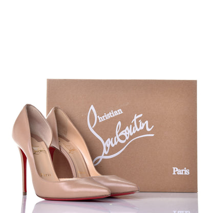 Christian Louboutin Shiny Nappa Iriza 100 Pumps 36.5 Nude 8 of 8