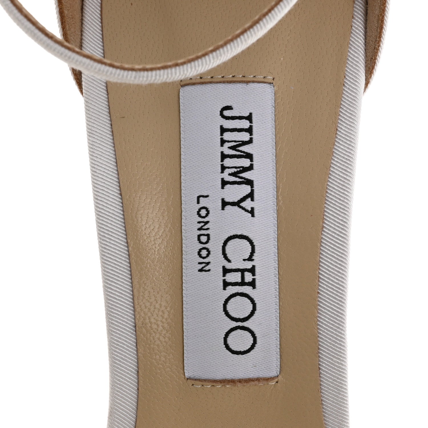 Jimmy Choo Grosgrain Asymmetric Mesh Fascinator Aveline 100 Bow Sandals 41 Latte 7 of 11
