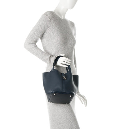 Hermes Taurillon Clemence Picotin Lock 22 MM Bleu Nuit 2 of 8