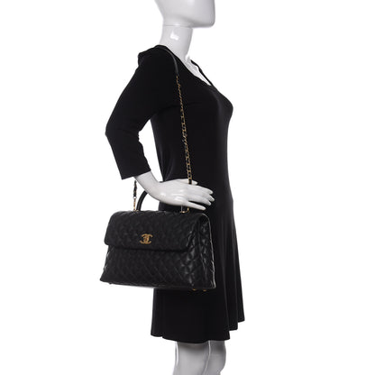 Chanel Caviar Quilted Medium Coco Handle Flap Black 2 of 10
