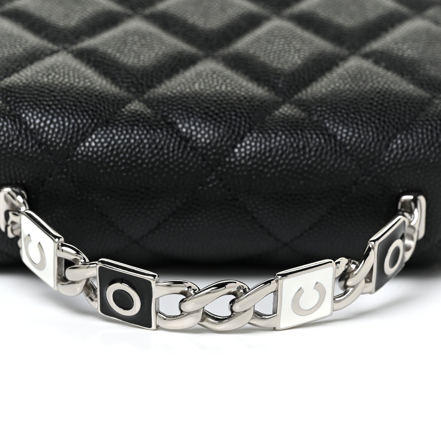 Chanel Caviar Quilted Pick Me Up Clutch With Chain Black 16 of 17