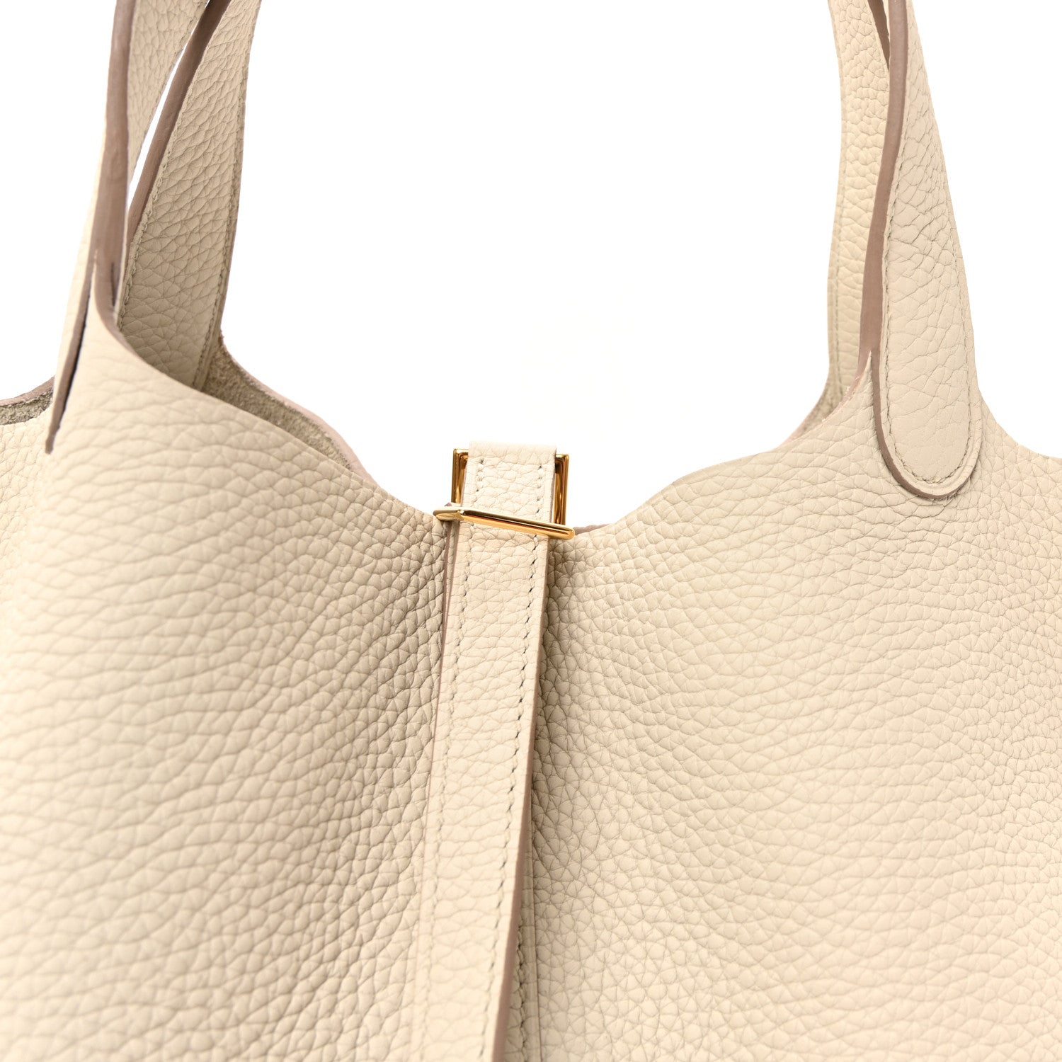 Hermes Taurillon Clemence Picotin Lock 22 MM Beton 1815583