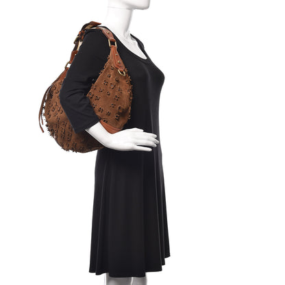 Louis Vuitton Suede Mahina Fleurs Onatah GM Cacao 2 of 10