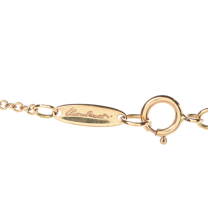Tiffany 18K Yellow Gold Elsa Peretti 3 Open Heart Station Necklace 5 of 8