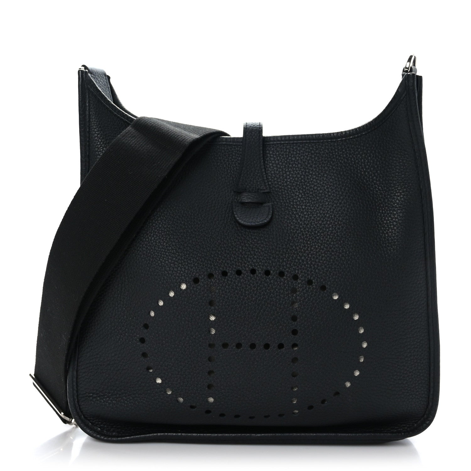 Hermes Taurillon Clemence Evelyne III PM Black 1 of 8