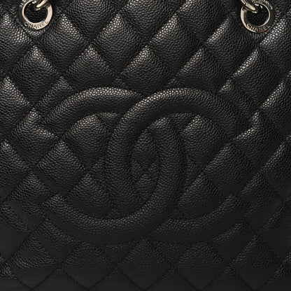 Chanel Caviar Quilted Grand Shopping Tote GST Black 9 of 13