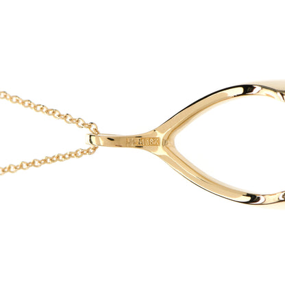 Jennifer Meyer 18K Yellow Gold Wishbone Pendant Necklace 6 of 7