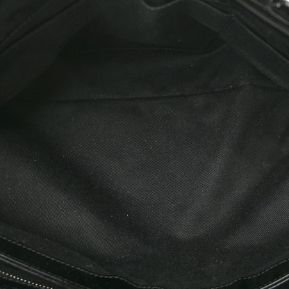 Chanel Patent Quilted Maxi Just Mademoiselle Bowling Bag Black 7 of 13
