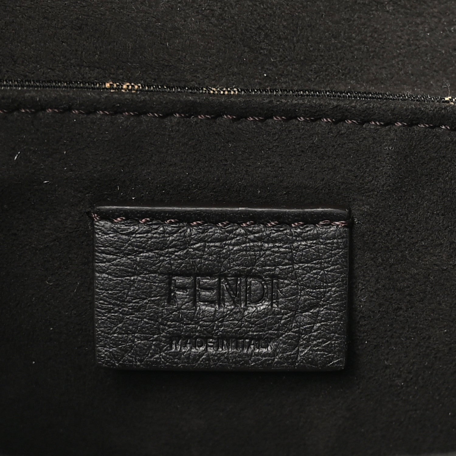 Fendi Fabric Jacquard FF 1974 Mini Cookie Hobo Bag Tobacco Moro 6 of 10