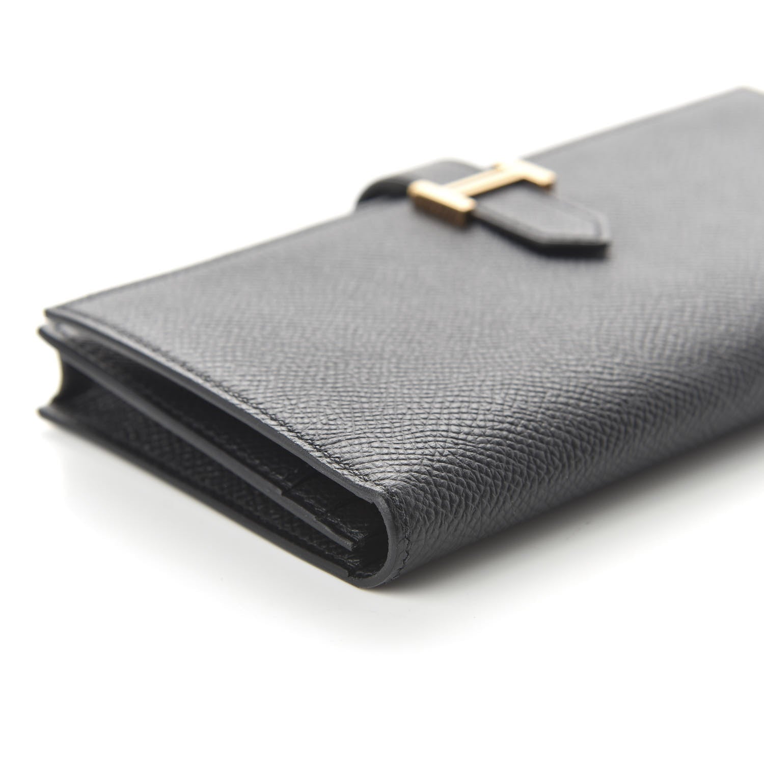 Hermes Epsom Bearn Gusset Wallet Black 6 of 10