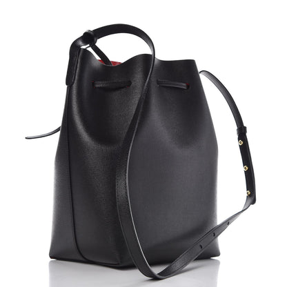 Mansur Gavriel Saffiano Bucket Bag Black Flamma 4 of 8