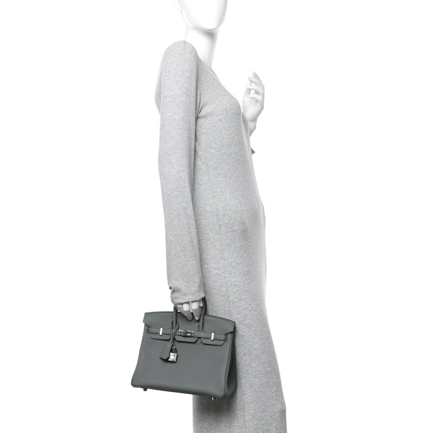 Hermes Togo Birkin 25 Vert Amande 2 of 11