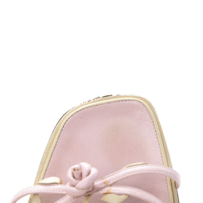 Chanel Lambskin Camellia Sandals 39.5 Pink 18 of 18