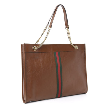 Gucci Calfskin Large Rajah Chain Tote Cuir 4 of 11