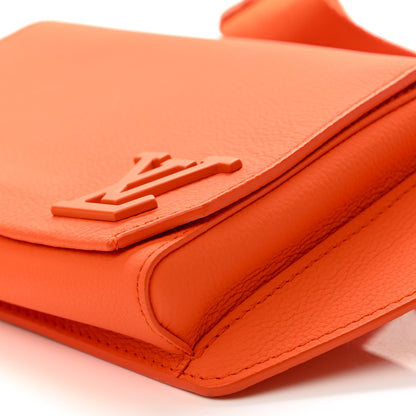 Louis Vuitton Grained Calfskin Aerogram New Sling Orange 10 of 10