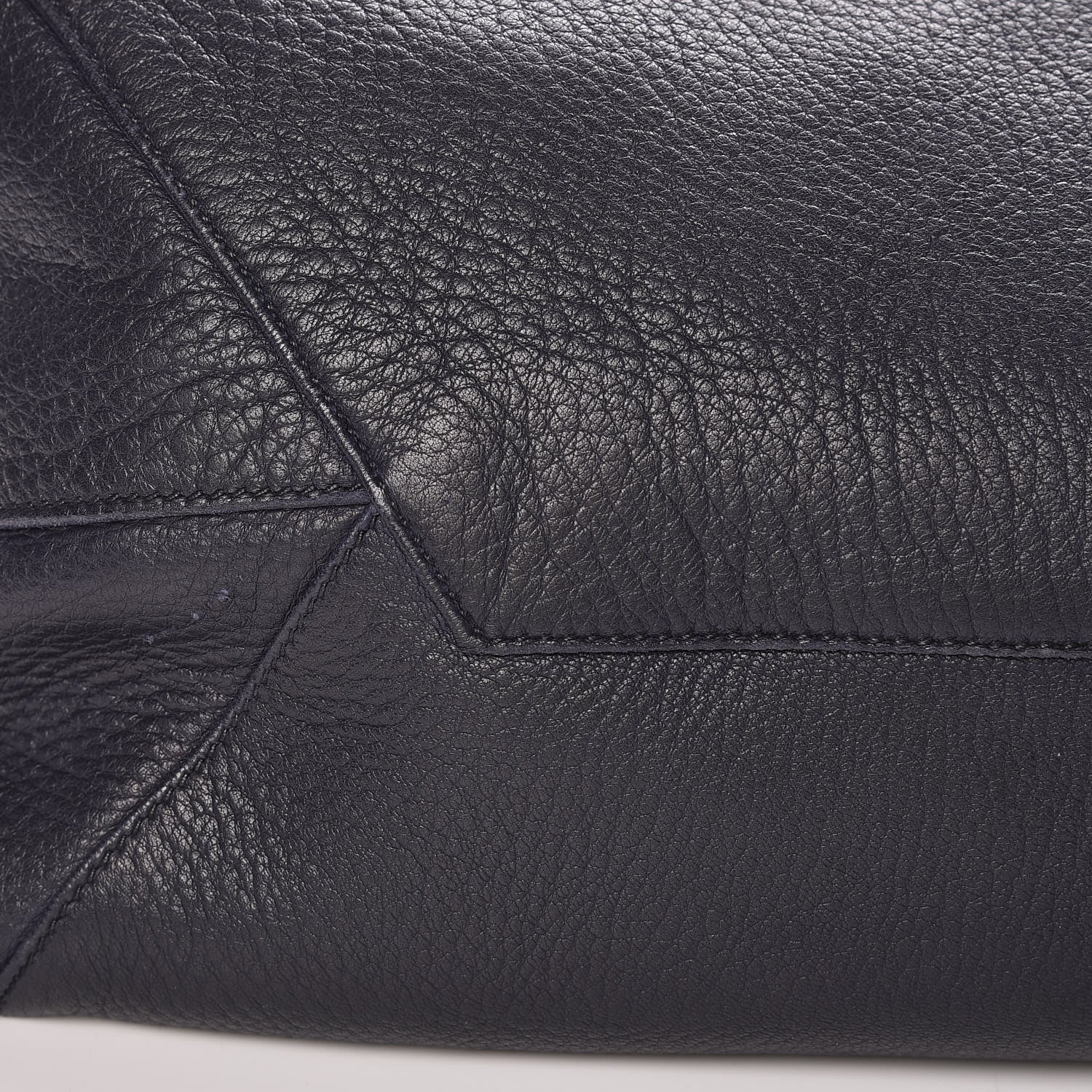 Prada Cervo Deerskin Shopper Tote Navy 14 of 16