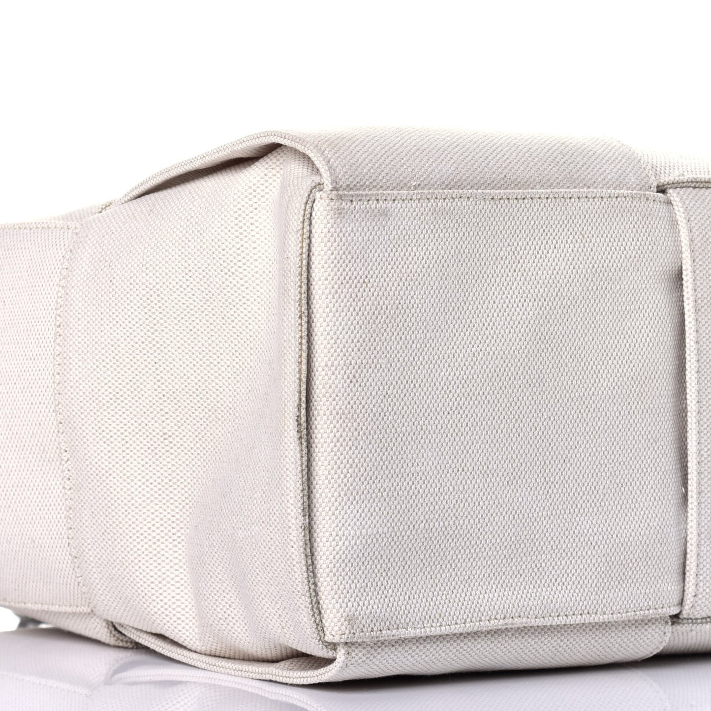 Linen Maxi Intrecciato Arco Tote Natural Black
