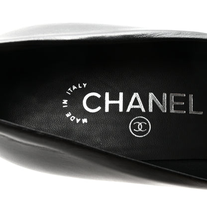 Chanel Lambskin CC Cap Toe Platform Chain Pumps 40 Black 15 of 20