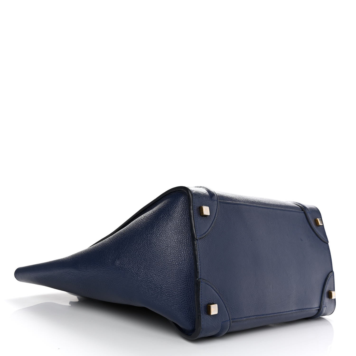 Celine Drummed Calfskin Mini Luggage Ink 3 of 15