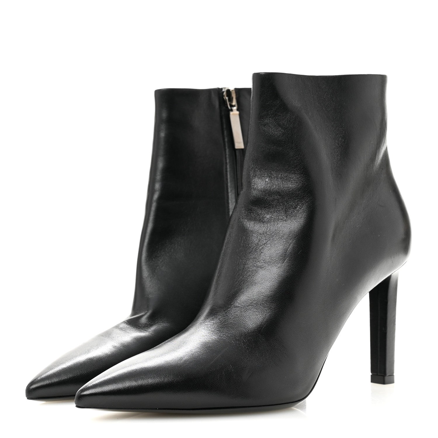 Saint Laurent Santiago Russo Kate 85 Zip Bootie 39 Black 4 of 8
